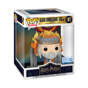 Funko Pop! Albus Dumbledore with Fawkes Deluxe Vinyl Figure #187 - Imagen 1