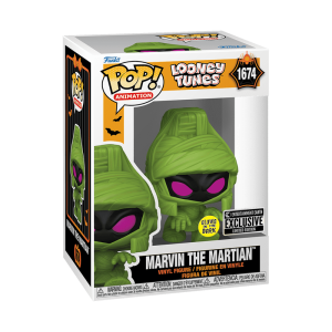 Funko Pop! Marvin the Martian Glow in the Dark Vinyl Figure #1674 (Funko Exclusive) - Imagen 1