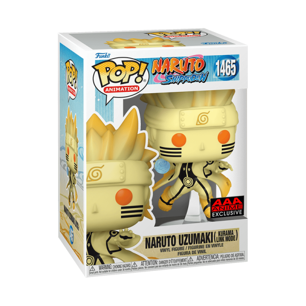 Funko Pop! Naruto Uzumaki (Kurama Link Mode) Vinyl Figure #1465 AAA Anime Exclusive