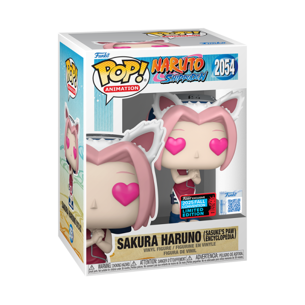 Funko Pop! Sakura Haruno (Sasuke's Paw Encyclopedia) Vinyl Figure #2054 Funko Exclusive 2025 Fall Convention Limited Edition