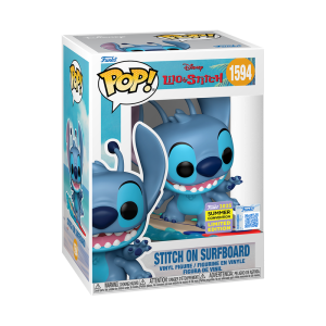 Funko Pop! Stitch on Surfboard Vinyl Figure #1594 (Exclusive) - Imagen 1